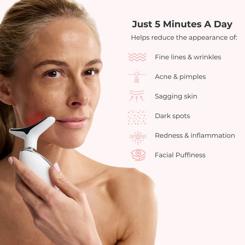 Massageador de Fototerapia rugas faciais 7 LED