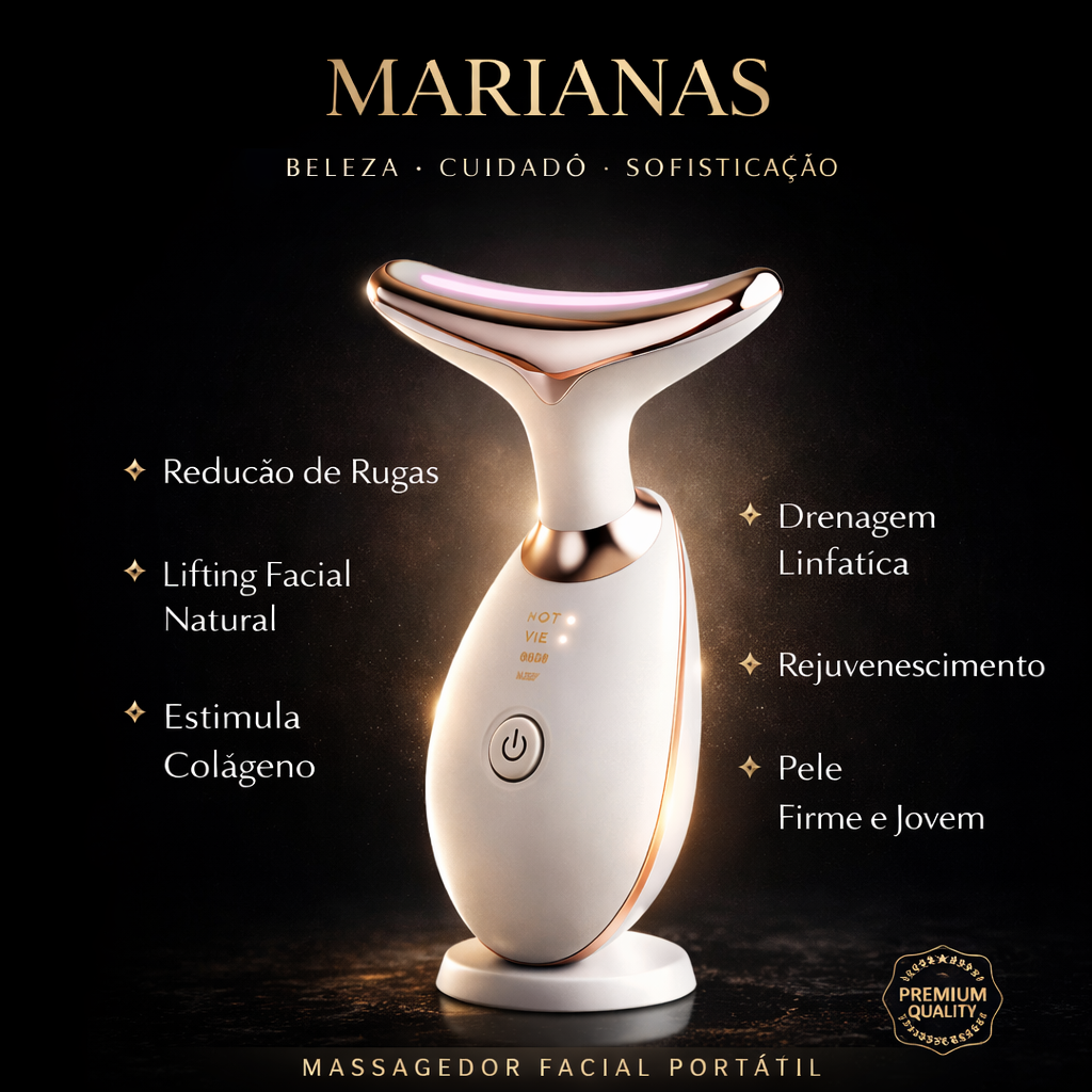 Massageador de Fototerapia rugas faciais 7 LED