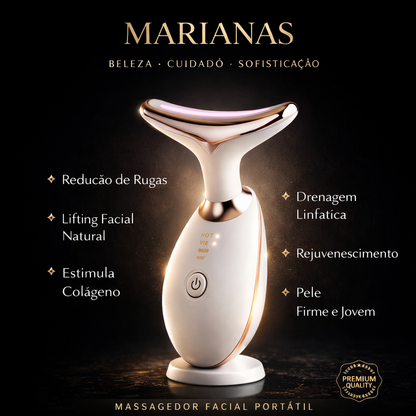Massageador de Fototerapia rugas faciais 7 LED